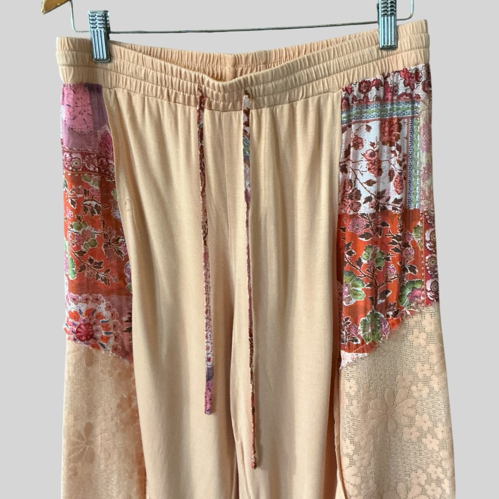 POL Boho Patchwork Lace Pants Large Cottagecore F… - image 6